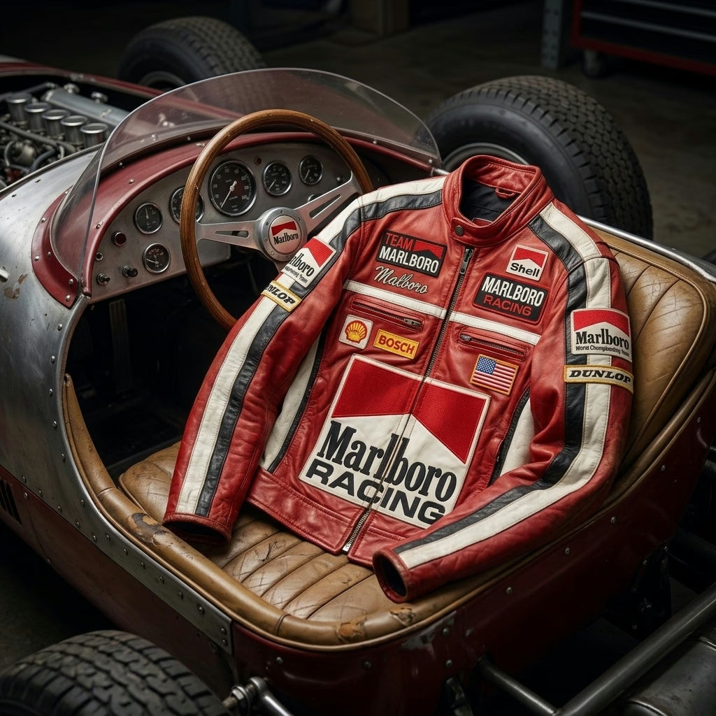 Marlboro Racing Vintage Leather Jacket