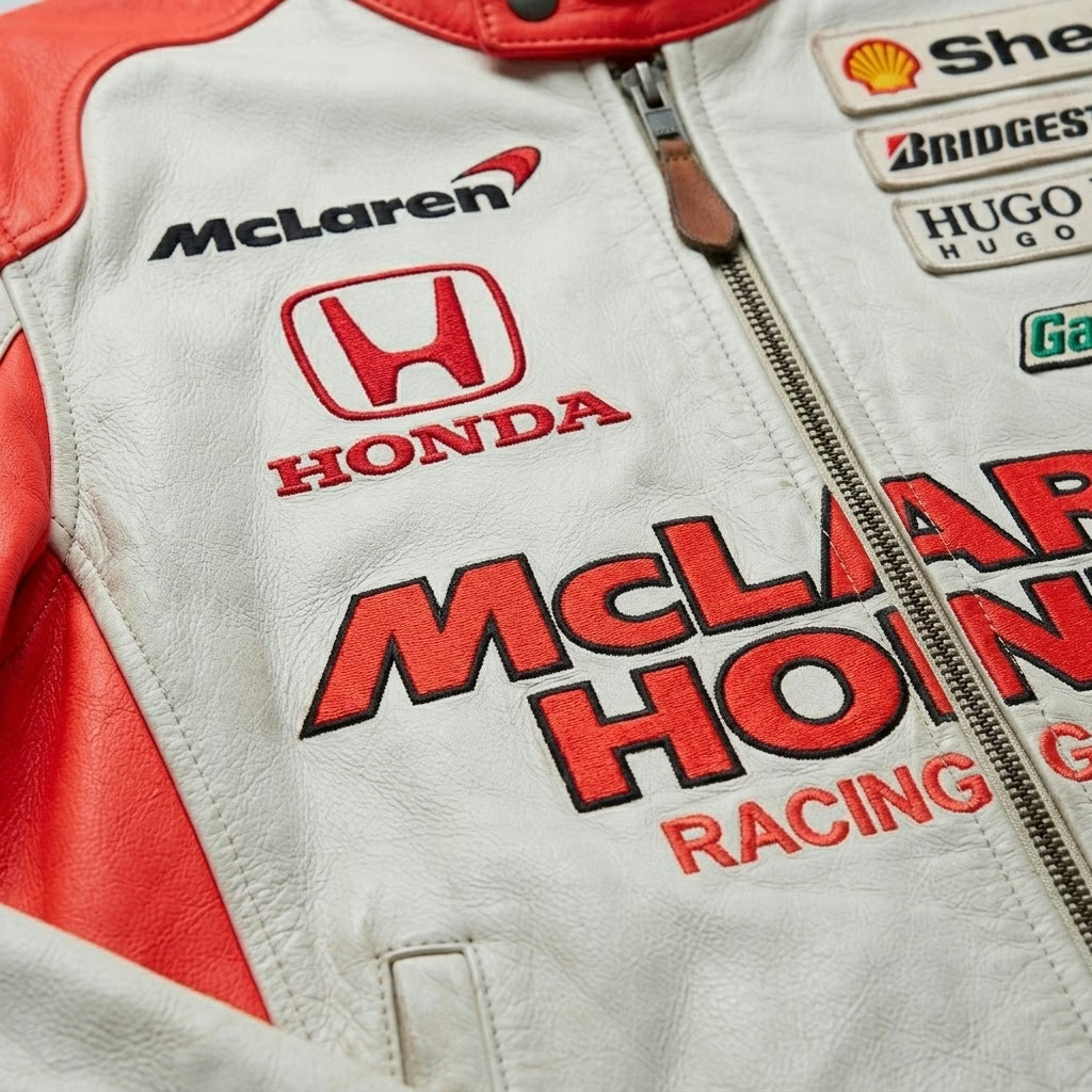 McLaren Honda Vintage Racing Leather Jacket