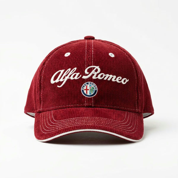 Alfa Romeo Racing Vintage Corduroy Cap - Classic Red
