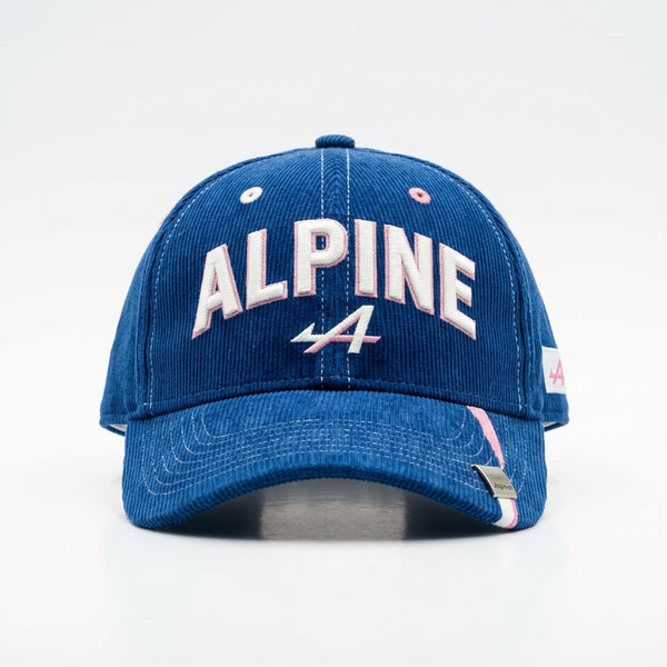 Alpine F1 Vintage Corduroy Cap - French Racing Blue