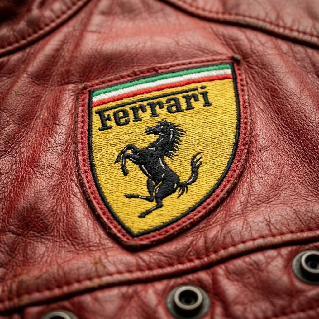 Ferrari F1 Vintage Racing Leather Jacket