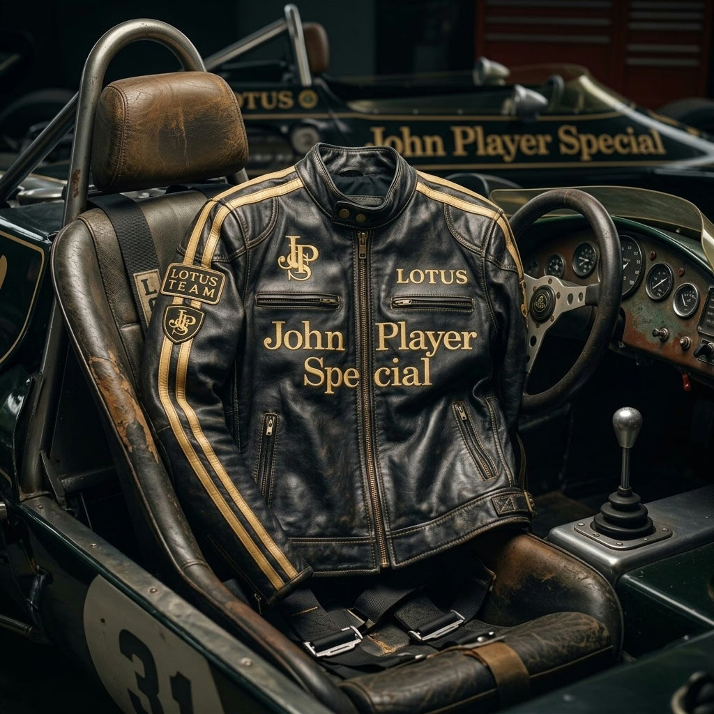Lotus John Player Special Vintage Leather Jacket