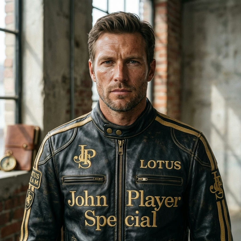 Lotus John Player Special Vintage Leather Jacket