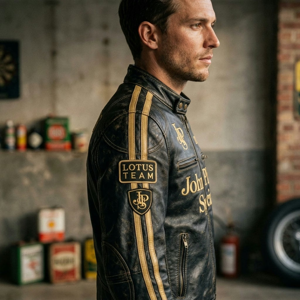 Lotus John Player Special Vintage Leather Jacket