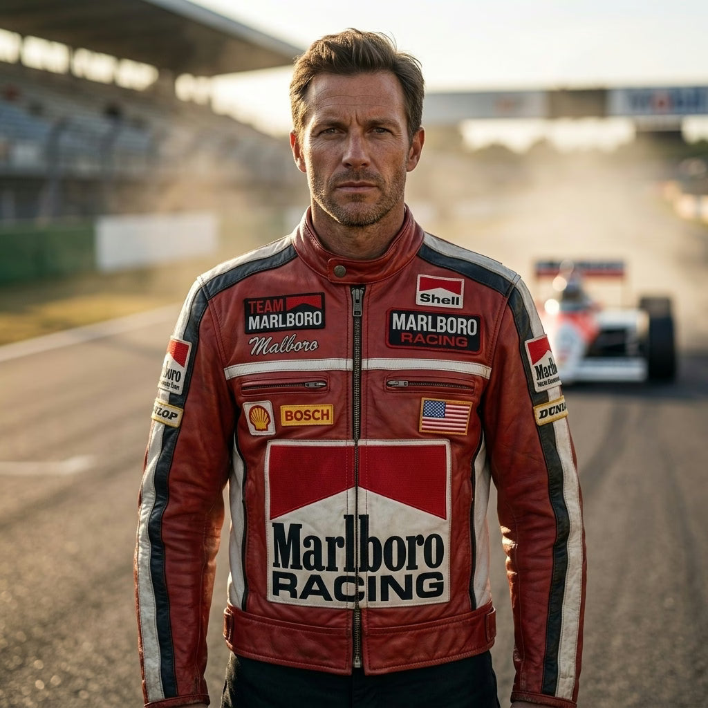 Marlboro Racing Vintage Leather Jacket - Iconic Motorsport Style