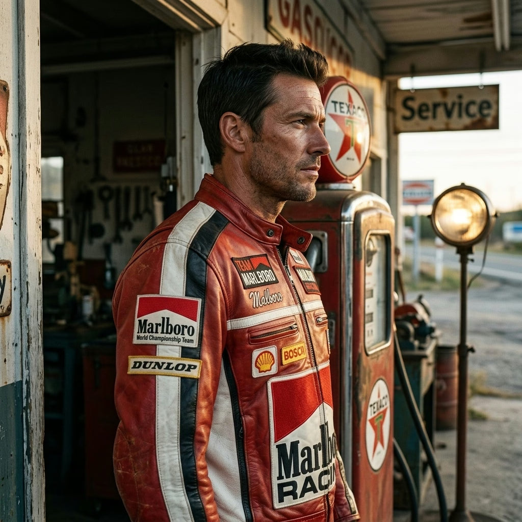 Marlboro Racing Vintage Leather Jacket