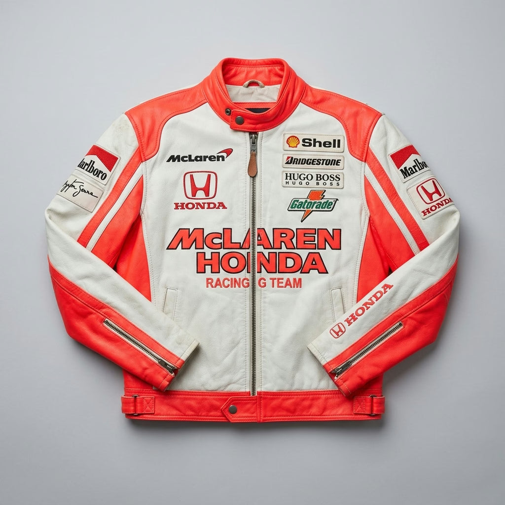McLaren Honda Vintage Racing Leather Jacket