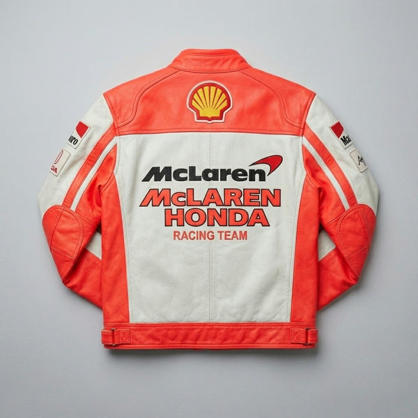McLaren Honda Vintage Racing Leather Jacket