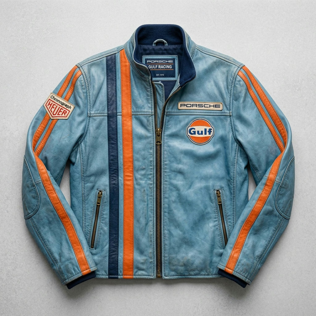 Porsche Gulf Racing Vintage Leather Jacket