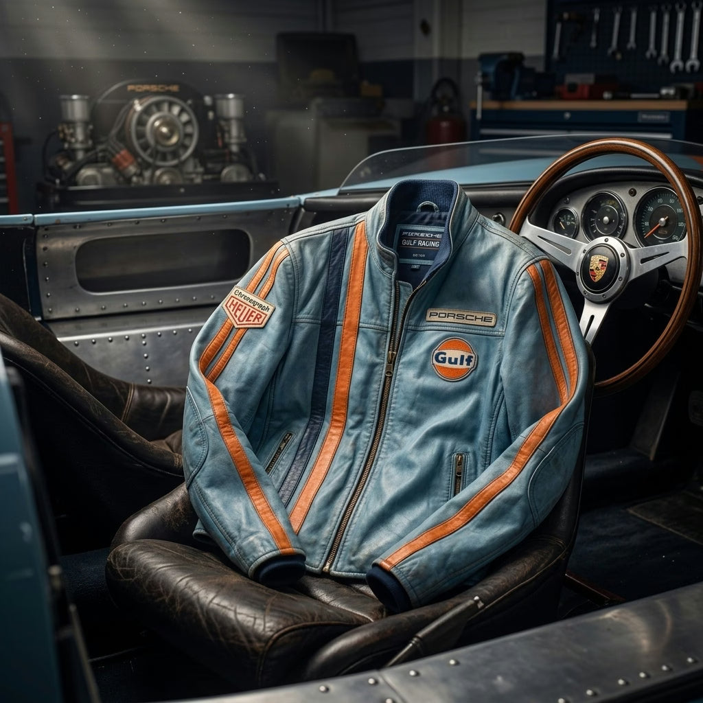 Porsche Gulf Racing Vintage Leather Jacket