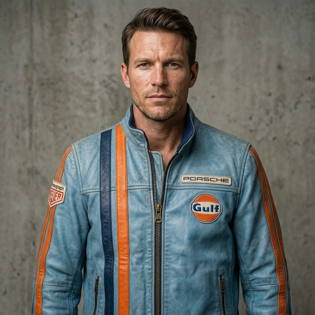 Porsche Gulf Racing Vintage Leather Jacket