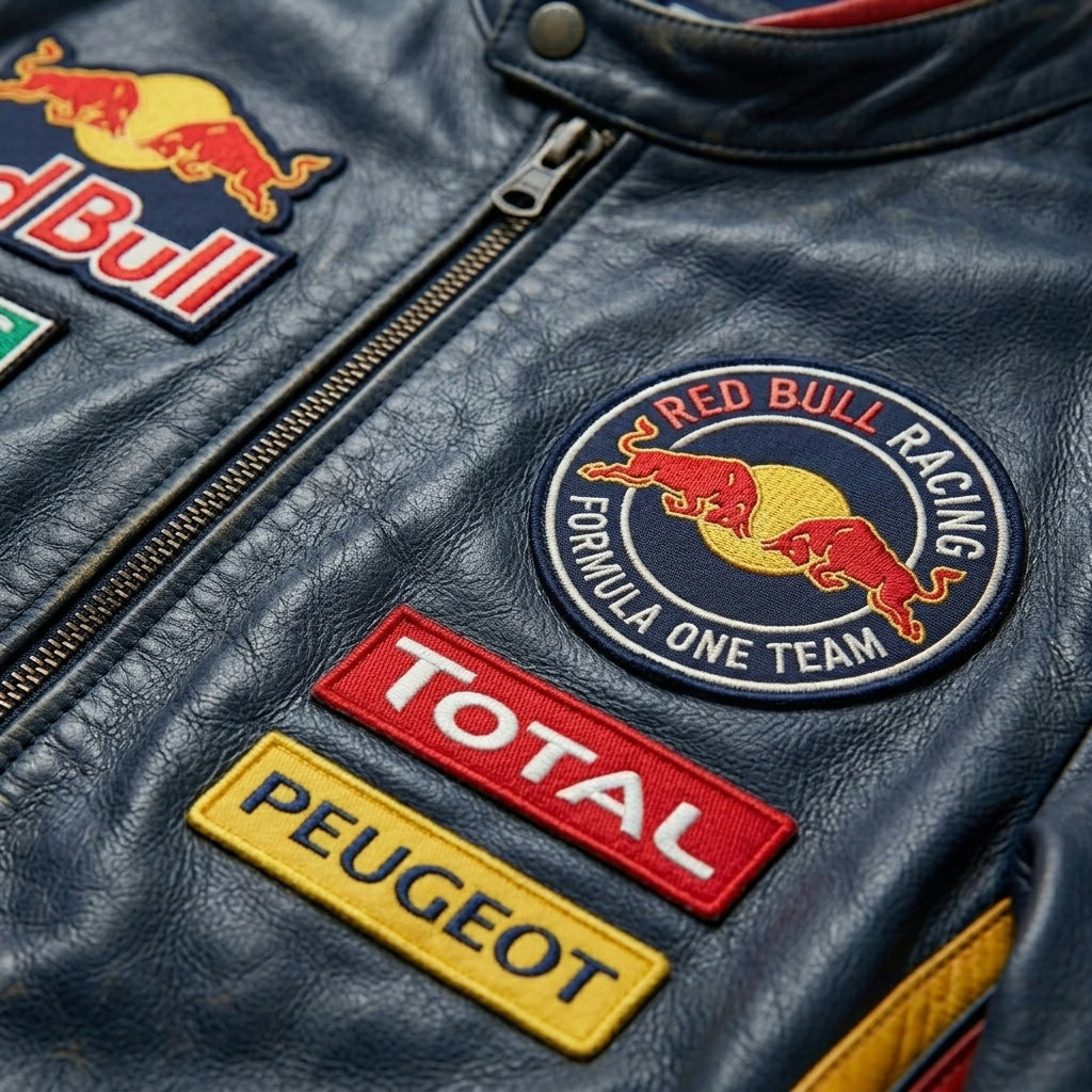 Red Bull Racing Vintage Leather Jacket