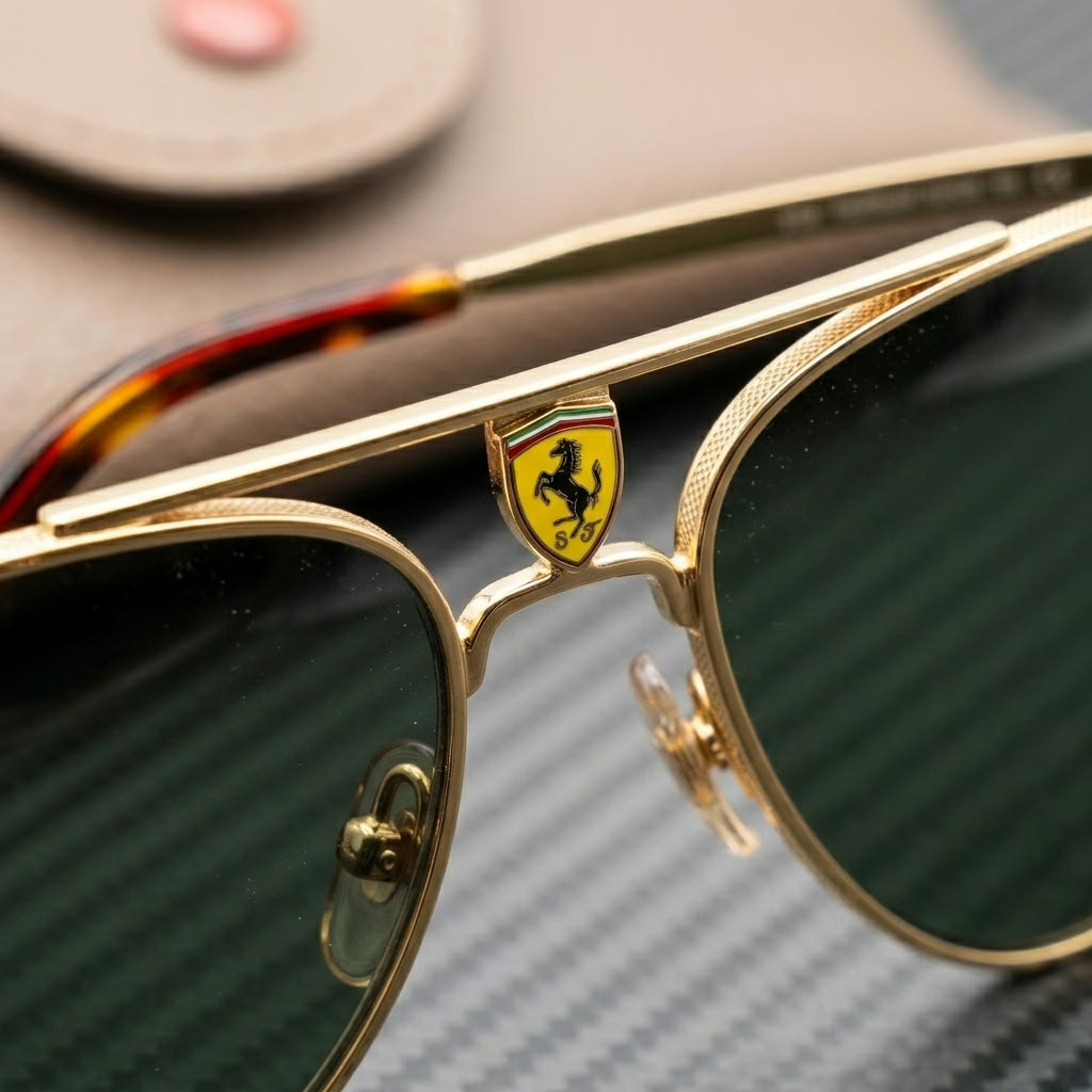 Vintage Ferrari Formula 1 Aviator Sunglasses