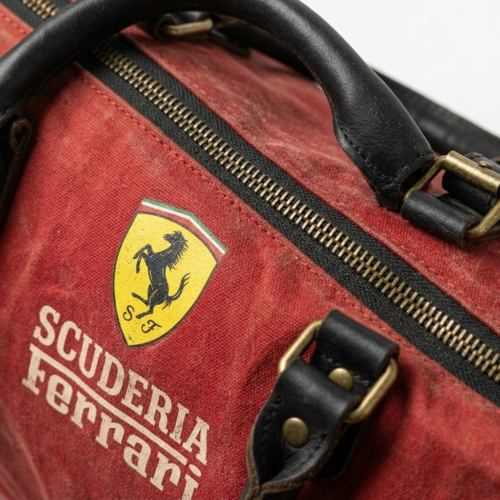 Vintage Ferrari Formula 1 Weekend Bag