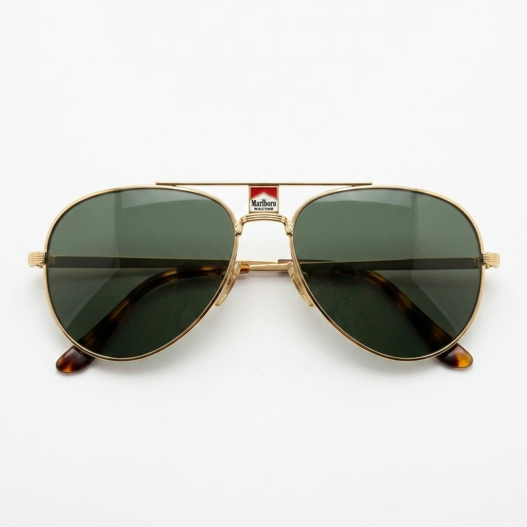 Vintage Marlboro Racing Aviator Sunglasses