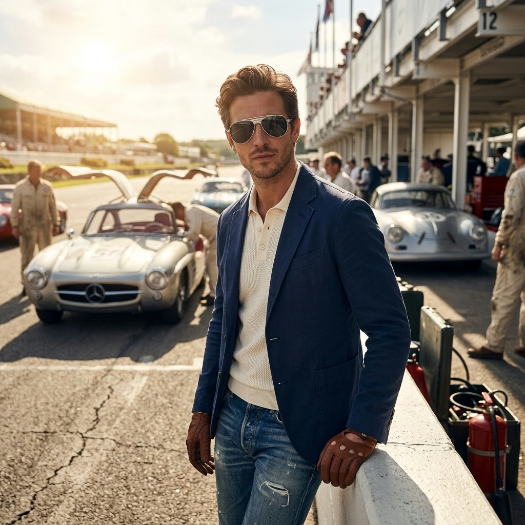 Vintage Mercedes-Benz AMG Aviator Sunglasses